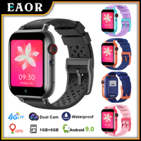 EAOR T3 Dual Camera Kids Smart Watch 4G LTE GPS WiFi App Download IPX7 Waterproof Children Phone Smartwatch Android 9.0 1GB 8GB