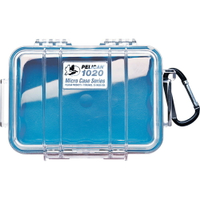 限時★..  美國 PELICAN 1020 Micro Case 微型防水氣密箱-透明 藍色 公司貨【全館點數13倍送】