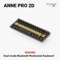 New ANNE PRO 2D Bluetoth Wireless Wired Dual-mode RGB Backlight Mechanical Keyboard for 60% Layout Notebook Custom Keyboard