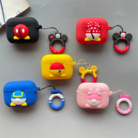 Disney Mickey Minnie Earphone Case Cover For New Apple Airpods 3 2 Pro Silicone Wireless Bluetooth Headphone Protective Case