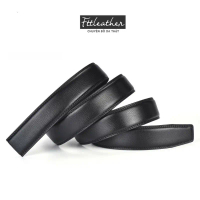 Dây thắt lưng nam chất liệu da bò thật, không mặt may viền FTT LEATHER