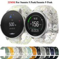 22mm Original Silicone Watch Band Strap For SUUNTO 5 PEAK/Vertical Smartwatch Wristband For SUUNTO 9 PEAK Pro Bracelet Watchband