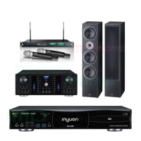 【音圓】S-2001 N2-350+DB-8AN+ACT-869+Monitor Supreme 2002(點歌機4TB+擴大機+無線麥克風+喇叭)