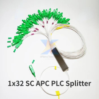 Fiber optic splitter, single mode fiber optic splitter, 1x32 PLC, SM, 0.9mm, g657a1 PVC 1m, 20PCs