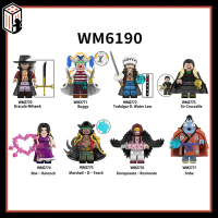 One Piece Đồ chơi Lắp ráp Boa Hancook Marshall .D Teach Mihawk Mô hình Minifigures Jinbe Crocodile B