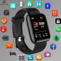 LUCKY START 2023 New 116Plus Tracker Men's Aerobic Wristband Smart Watch Ladies Waterproof Screen Touch Operation Heart Rate