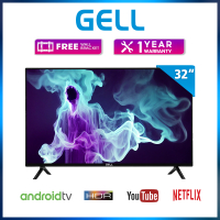 GELL SMART TV 32 inches tv flat screen on sale 32 inch smart led tv Frameless ultra-thin Netflix &amp; Youtube Android evision on sale
