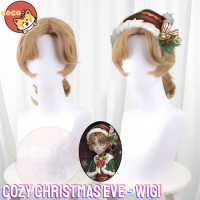 Identity V Cozy Christmas Eve Painter Cosplay Wig Game Identity V Wig Edgar Valden Cosplay Long brown Wig CoCos