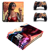Grand Theft Auto VI GTA 6 PS4 Pro Skin Stickers Decal for Console and Controllers PS4 Pro Skin Vinyl