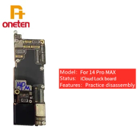 Lock iCloud Motherboard For iPhone 14 Plus Pro MAX SE3 Inter 64/128/256G/512G Swap CPU For Practice Board Complete Mainboard