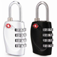 4-digit Dial Luggage Code Padlock Mini Metal Combination Password Lock Anti-Theft For Travel Security Suitcase Backpack