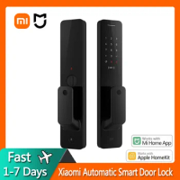 2020 New Xiaomi Automatic Smart Door Lock Password Fingerprint NFC Security Smart Lock Work with Mi Home &amp; Apple HomeKit