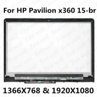 15.6''LCD Display + Touch Screen Glass Assembly For HP Pavilion 15-BR 15-BR011TX 15-BR001LA 15-br013na 15-br014ng 15-br124tx