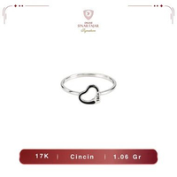 Cincin Emas Love Mix Putih 17k Terbaru - Sinar Fajar