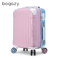 (5/20一日價)Bogazy  繽紛蜜糖29吋霧面行李箱(粉紅配藍)