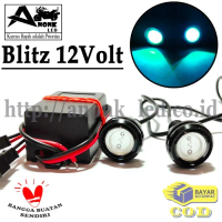 PROMO - LAMPU BLITZ KEDIP PESAWAT 12V ICEBLUE / LED BLITZ PESAWAT ICEBLUE 12V