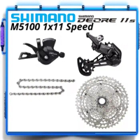 SHIMANO DEORE M5100 Groupset MTB Bike 1x11-Speed 11-42T 11-51T M5100 Shifter Rear Derailleur Cassette M5100 Group Mountain Bike