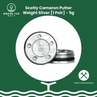 Golf Scotty Cameron Putter Weight SILVER 1 Pair Pemberat Putter Scotty Cameron 5g