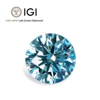 Fancy intense blue diamond HTHP CVD 0.5 carat 1 carat 1.5 carat Lab Blue Diamond IGI GIA Certified Lab Grown Blue Diamond