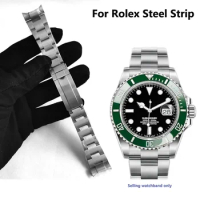 Watch Bracelet for Rolex DAYTONA GMT SUBMARINER Watch Accessories Metal Strap 904 Solid Stainless Steel Watch Band 20 21mm