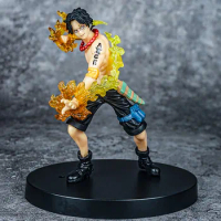 New 13cm One Piece Anime Ace Pvc Action Figure GK Model Cool Stunt Series Statue Doll Birthday Christmas Gifts Children's Toys