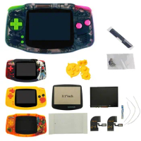 Custom IPS Housing Shell with 2024 IPS V4 LCD Screen Kits Sets for GBA Funnyplaying IPS V4 LCD Scree