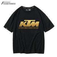KTM車隊299km機車愛好者同款短袖t恤純棉摩托車騎行衣服寬松潮流
