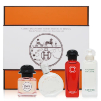 【Hermes 愛馬仕】小香禮盒組 7.5mlx4入 -Twilly+橘彩星光+尼羅河+緋紅火參(平行輸入)