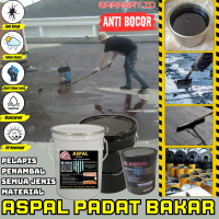 Lem Pelapis Anti Bocor Rembes Aspal Bakar Padat Penambal Genteng Untuk Semua Jenis Material Kemasan