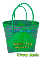 Tas anyaman plastik tas belanja Tas Jumbo 40 cm tas kerajinan tangan anyaman plastik murah tas kaca 