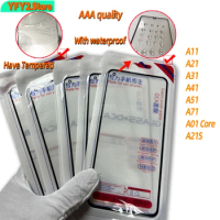 10pcs AAA LCD Front Touch Screen Glass Outer Lens With OCA Film For Samsung Galaxy For Samsung Galaxy A01 Core A11 A21s A31 A41