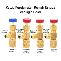 1PC Safety Valve Kran Charging Valve Adaptor / Converter / Perubah Ac rumah r22 ke r32 Charging Valv