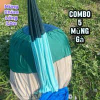 5 cái mùng gà nhiều màu, vãi coton mát, mùng chống muổi, che gió cho gà, dùng bội 1,2m