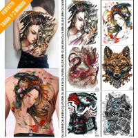 Tato Temporer Full Punggung Ukuran 35cm x 48cm Tatto Temporary TB 015