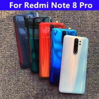 Note8 Pro Housing For Xiaomi Redmi Note 8 Pro 6.53" Glass Battery Back Cover Repair Replace Door Phone Rear Case + Camera Lens