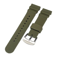 uhgbsd Silicone Watch Strap For Seiko Water Ghost 007 AbAlone Small MM SRPA21J1 Canned Diving 22m