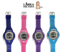 Lasika K-Sport Water Resistant Digital Kids Watch With Date & Day Display / Jam Tangan Tahan Air Bud