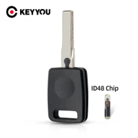 KEYYOU Replacement Transponder Chip Remote Key Shell Case For Audi A2 A3 A4 A6 A8 Cabrio RS6 S3 S4 S6 S8 TT Uncut HU66 Blade