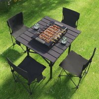蛋卷桌戶外輕量化折疊桌桌椅便攜式餐桌野外野餐桌折疊桌子露營桌