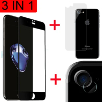 3-in-1 Camera + Back + Screen Tempered Glass For iPhone SE 2 2020 Screen Protector Glass On iPhone SE 2020 protective Glass