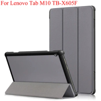 Case For Lenovo Tab M10 TB-X605F TB-X505F Funda Tablet Cover Slim Magnetic Protective Shell Flip Stand Cover
