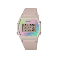 CASIO卡西歐 數位/指針 時尚繽紛 百搭酒桶型  漸變粉彩 優雅粉 LW-205H-4A_35mm