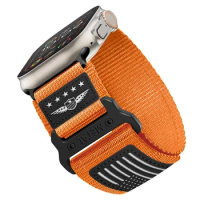 Sport Woven Nylon Strap for Apple Watch Ultra Band 49mm 45mm 42mm 44 Mm Leather Bracelet IWatch Series 9 7 6 5 4 8 Se Bands 44mm