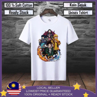 Premium D3mon Sl@yer Tanjiro Nezuko Zenitsu Inosuke lelaki Men T shirt Baju Tshirt Lelaki Baju Wani