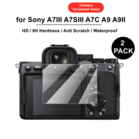2PCS A6700 A7C A7SIII A7IV Camera Glass 9H Hardness Tempered Glass Screen Protector for Sony A7III A7S III A7C A73 A7M4