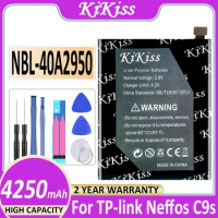 NBL-40A2950 Battery For TP-link Neffos C9s TP7061C TP7061A/C9 MAX C9MAX TP7062A Mobile Phone NEW 4250mAh Batteria + Free Tools