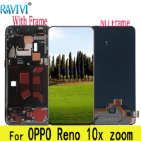 6.6" 10Xzoom AMOLED LCD For OPPO Reno 10x Zoom LCD Display Touch Screen Digitizer Assembly Replacement For OPPO Reno10x Zoom