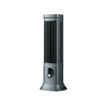 Desktop Bladeless Fan, USB Rechargeable Portable Air Conditioner 3 Speeds Silent Table Tower Fan