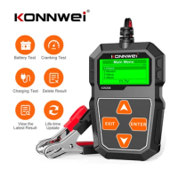 KONNWEI KW208 Car Battery Tester 12V 100 to 2000CCA Cranking Charging Circuit Tester Battery Analyzer 12 Volts Battery Tools