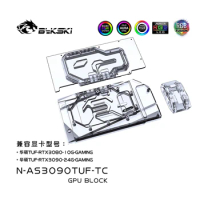 Bykski Water Block use for ASUS TUF RTX 3080 / 3090 10G / 24G GAMING GPU / Video Card/ Active Backplate Cooling/ Copper Radiator